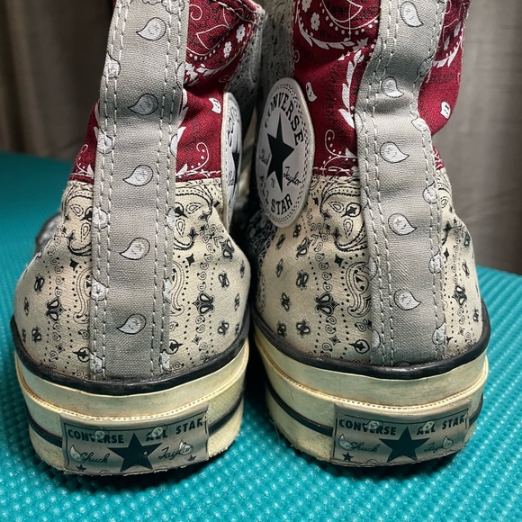 Converse All Star Bandana Hight Top Spneakers size 7 - Picture 5 of 6